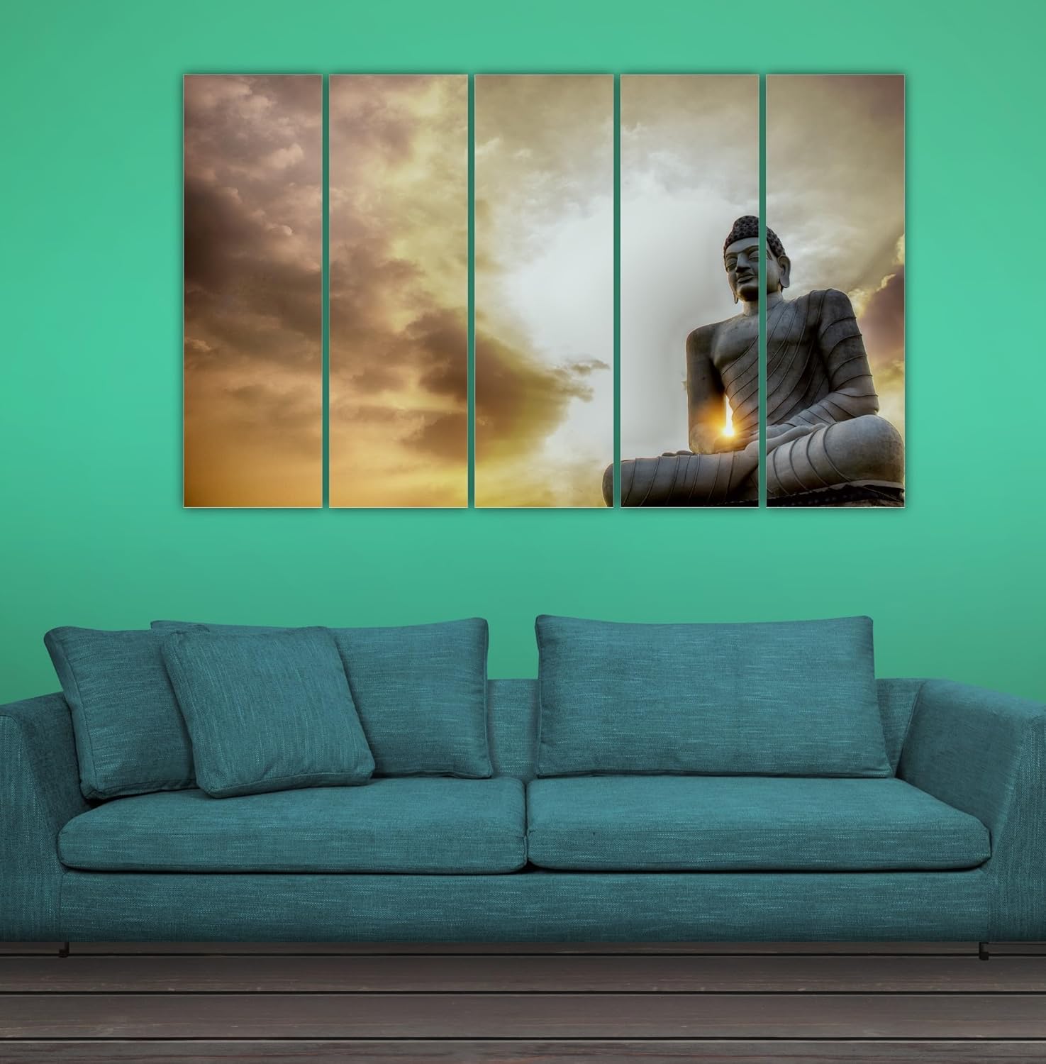 inep-b06x41q1k7-full-view-of-the-5-panel-buddha-framed-wall-art-mounted-on-a-living-room-wall..jpg